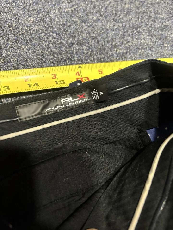 Ralph Lauren RLX Shorts Men's 36 Blue Golf Tee All Over Fit - Image 4 of 4