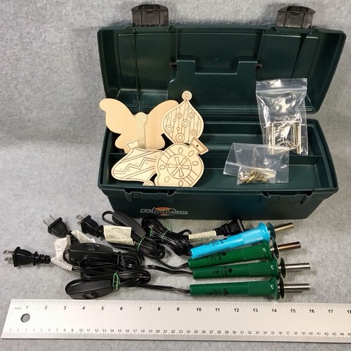 Walnut Hollow Wood Burning Kit Pyrography Tools Tips Craft Hobby Set With Case