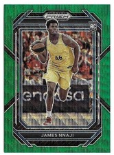 2023 James Nnaji Panini Prizm Draft Picks Green Wave Rookie