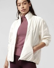 Athleta Sightseer Lace Jacket Magnolia White MediumGreat Cond Performance Wear