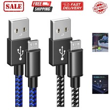 PS4 Controller Charger Charging Cable, 2 Pack 10ft Extra Long Micro USB 2.0 C...