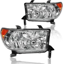 Headlight Assembly, Headlights Kit Compatible with 2007-2013 Toyota Tundra/2008-