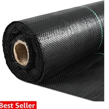 6.5FTx300FT Weed Barrier Landscape Fabric Heavy Duty, 3OZ Woven Geotextile F...