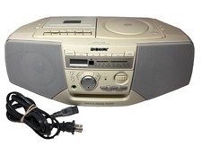 Vintage Sony CFD-V35 CD Cassette Boombox AM/FM Radio Cream/Beige TESTED Works