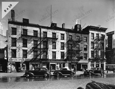 1938 West Street Tenements, NYC Street Scene 8'' x 10'' Photo Reprint