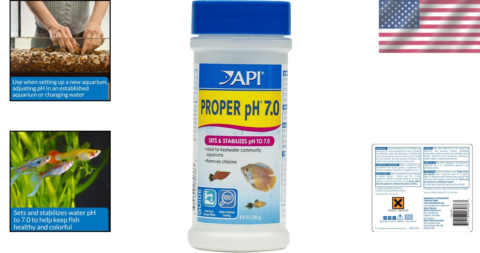 8.8oz PROPER pH 7.0 Water Adjuster for Freshwater Fish Tanks - Non-Toxic
