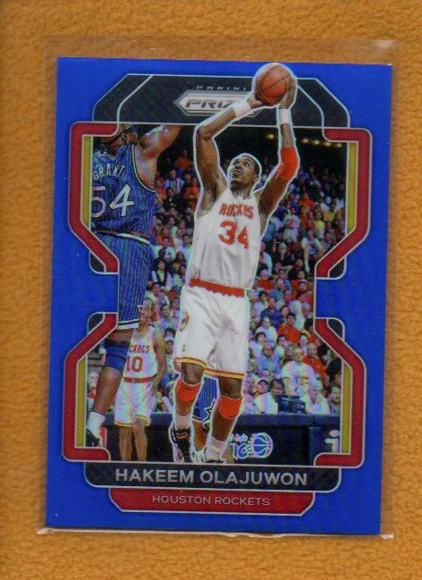 Hakeem Olajuwon 2021-22 Panini Prizm Basketball Blue Prizm #265 /199