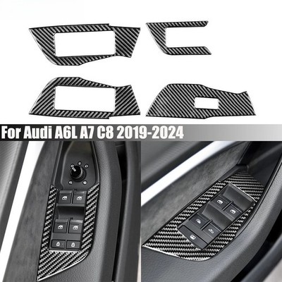 Accessories Window Lifting  Interior Trim Cover  For Audi A6L A6 A7 C8 2019-2024