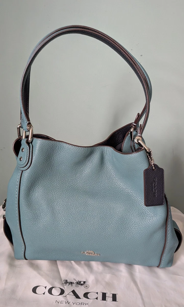 7万　正規直営購入 新品 COACH EDIE ショルダー付き レザーバッグ ネイビー 本革 Coach Edie Shoulder Bag Blue Bags & Handbags for Women for sale | eBay