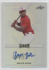 2017 Leaf Perfect Game All-American Classic Metal Silver Bryce Bush Auto n1u