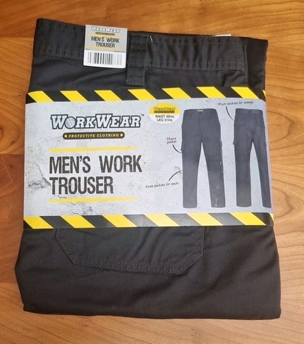 WorkWear Cargo Arbeitshose grau Herren Herren passt 40" Taille 31" Bein NEU
