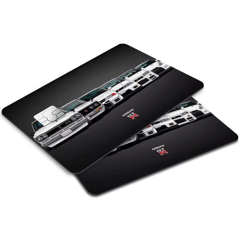 2 Pack Nissan GTR Car Evolution Credit Debit Card Sticker Vinyl Decal Skin JDM
