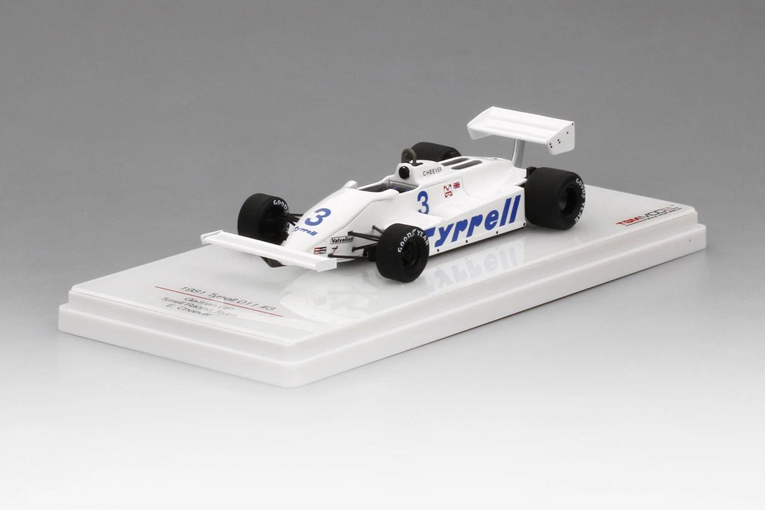 Tyrrell 011 #3 1981 German GP Tyrrell Racing Team 1:43 Scale TSM TSM154361