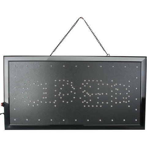 Bright Open Closed Store Sign 9.8x20.47 Inch Neon Light Display Shop Sign