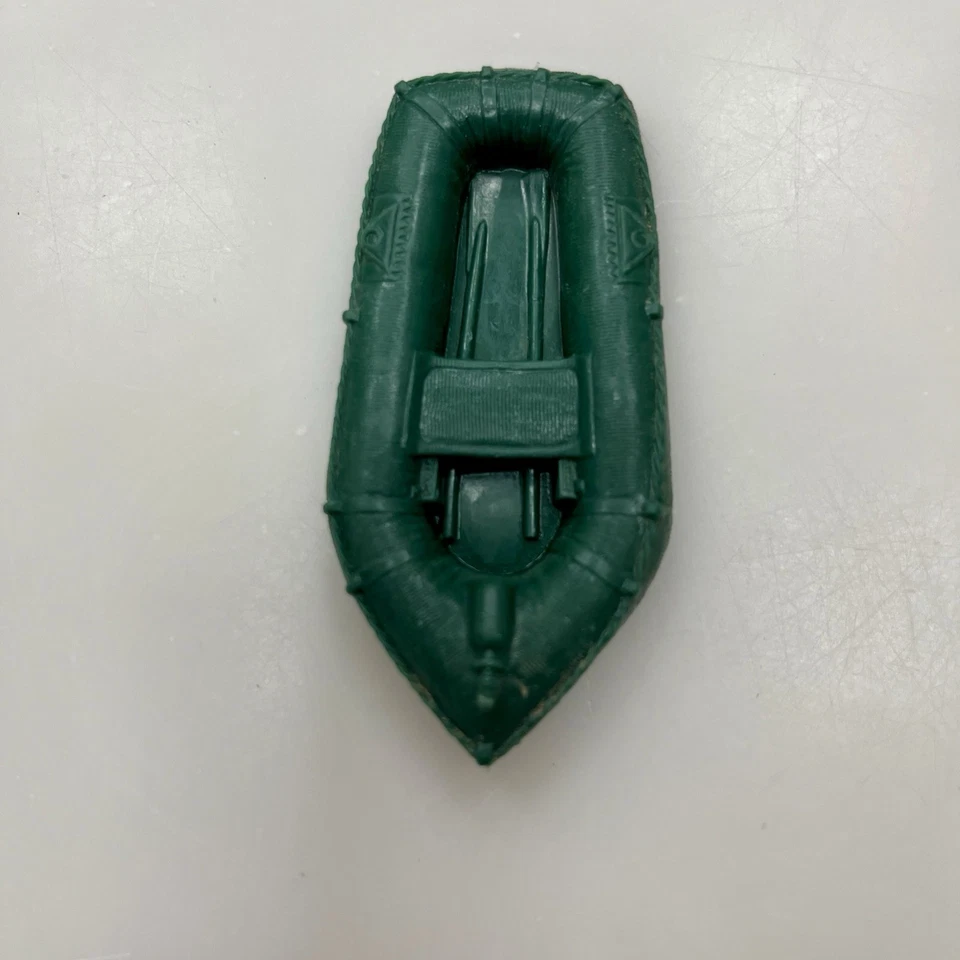 Balsa salvavidas a escala Marx Toys campo de batalla de la Segunda Guerra Mundial (3") verde ejército hombres accesorio Foto 3 de 4