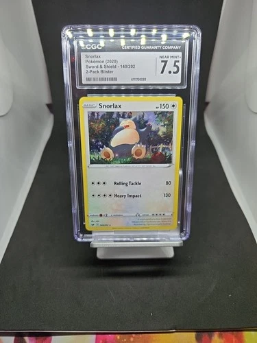 Snorlax - (Cosmos Holo) Promo 140/202 - CGC - Pokémon Card (Equiv. PSA BGS)