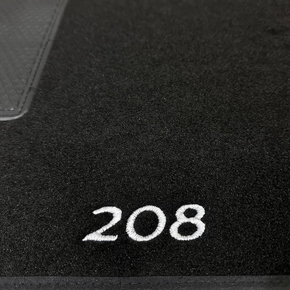 Set Tapis Moquette Appropriés pour Peugeot 208 Série 1 (2012-2019) - Avec 2 - Photo 2/4