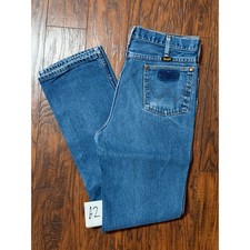 Vtg Wrangler 13MWZ Jeans Men  s 33x34 Tagged 35x36 Cowboy Cut Denim Made In USA