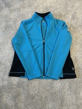 Be Inspired Active Black/Teal Rave Waffle Detail Jacket/PL