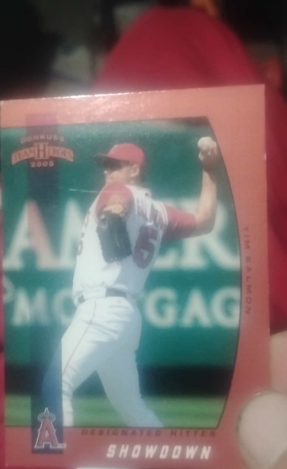 2005 Donruss Team Heroes - Tim Salmon #16 Showdown Red