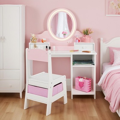 dressing table chair pink Pink Velvet Accent Chair Living Room Upholstered Vanity Dressing Stool Tub  Sofa