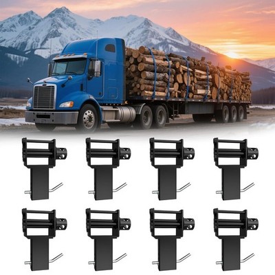 8x Trailer Stake Pocket Winch Flatbed Utility Set Flatbed Winch Tie Down 2500KG