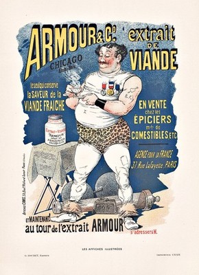 Albert Guillaume - Armour & Co. Meat Poster Art Nouveau Jugendstil 1896