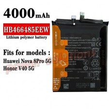 HB466485EEW Internal Battery for Huawei Nova 8Pro 5G/Honor V40 5G 4000mAh