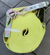 Erickson 2”x27’ Ratcheting Tie Down Strap w/Flat Hooks; 78527