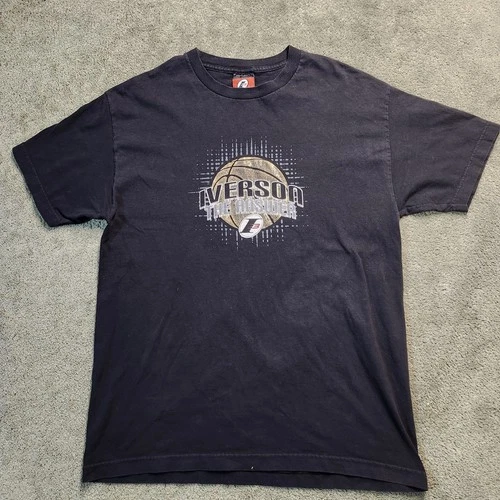 Vintage Reebok Allen Iverson Y2K Basketball T-Shirt Size XL USA NBA