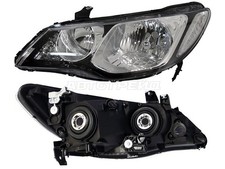 2005-2012 Honda Civic 4D Sedan Headlight Left LH Halogen With Electric Motor Lam