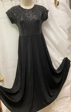 Sequin bodice Black Performance choral soloist Sequin Praise Lyrical Dress