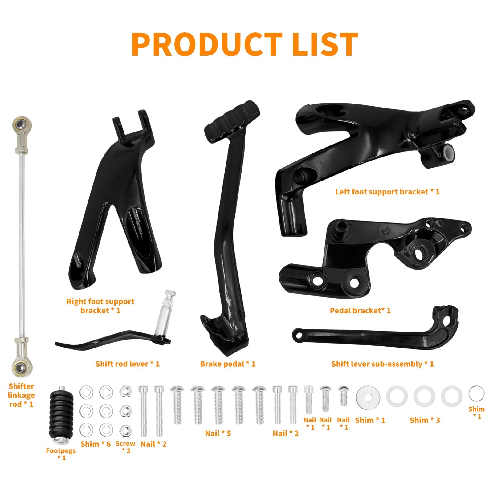 HCmotorku Forward Controls Kit Fit for Harley Softail Low Rider S FXLRS