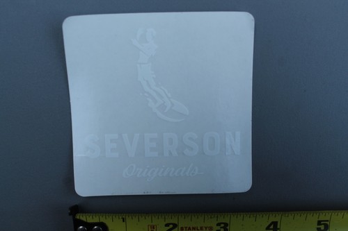 John Severson Originals Surf Surfer Clear White OG V72C Vintage Surfing STICKER - Picture 1 of 6