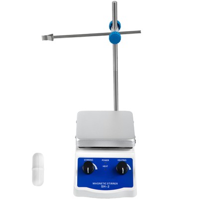 SH-2 Hot Plate Magnetrührer Doppelsteuerung + 1-Stern-Bar Combo 180W
