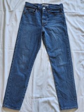 Levi's PREMIUM Wedgie Straight BLUE Jeans HIGH RISE. Women's, SIZE 27