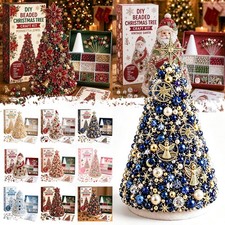 DIY Beaded Christmas Tree Craft Kit Handmade Beaded Tabletop Decoration Set