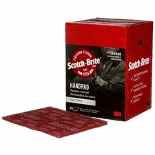 Image of Scotch-Brite Hand Pad 7447+ 158 mm x 224 mm, Ultra fine Maroon