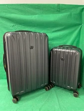 Delsey Paris Accelerate 2-PIece Hardside Luggage Set Gray