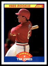 Tim Jones 1989 Score #649 Cardinals MLB READ FREE SHIPPING AutographDen