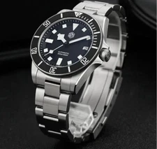 San Martin SN0121T Titanium Dive Watch NH35 USA Ready Tudor PELAGOS BLACK DATE
