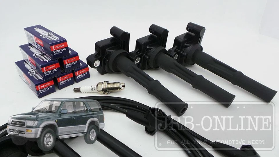 Toyota Hilux VZN167 172 5VZ V6 3.4L 2002-2005 Plugs Leads & Coil Pack Kit - image 2 of 4