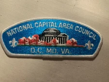 National Capital Area Council Washington DC plastic back BSA CSP Patch