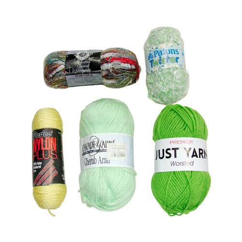 17-Piece Bulk Yarn Ball Skeins Lot Fine Chunky Novelty Nylon Worsted Cherub Aran - Picture 3 of 5