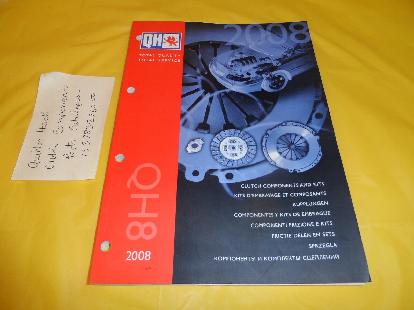 QUINTON HAZELL CLUTCH COMPONENTS PARTS CATALOGUE 2008 eBay