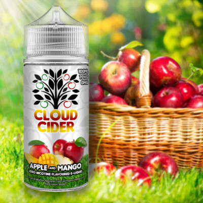 100ML E Liquid Premium 0mg | Cloud Cider | 70vg/30pg | Vape Juice | Cloud  Chaser | eBay UK