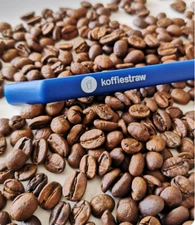 KoffieStraw - Reusable Silicone Straw Plastic Free 10"
