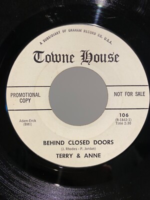 TERRY & ANNE Behind Closed Doors/Father Time TOWNE HOUSE 106 VG+ Promo *LISTEN*