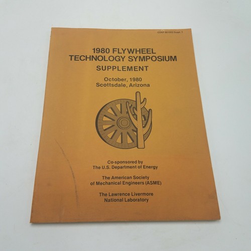 1980 Flywheel Technology Symposium Program & Supplement Engineering Energy - Picture 8 of 12