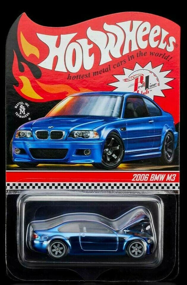 HOT WHEELS RLC LIMITED 2006 BMW M3 REAL RIDERS ESTORIL BLUE